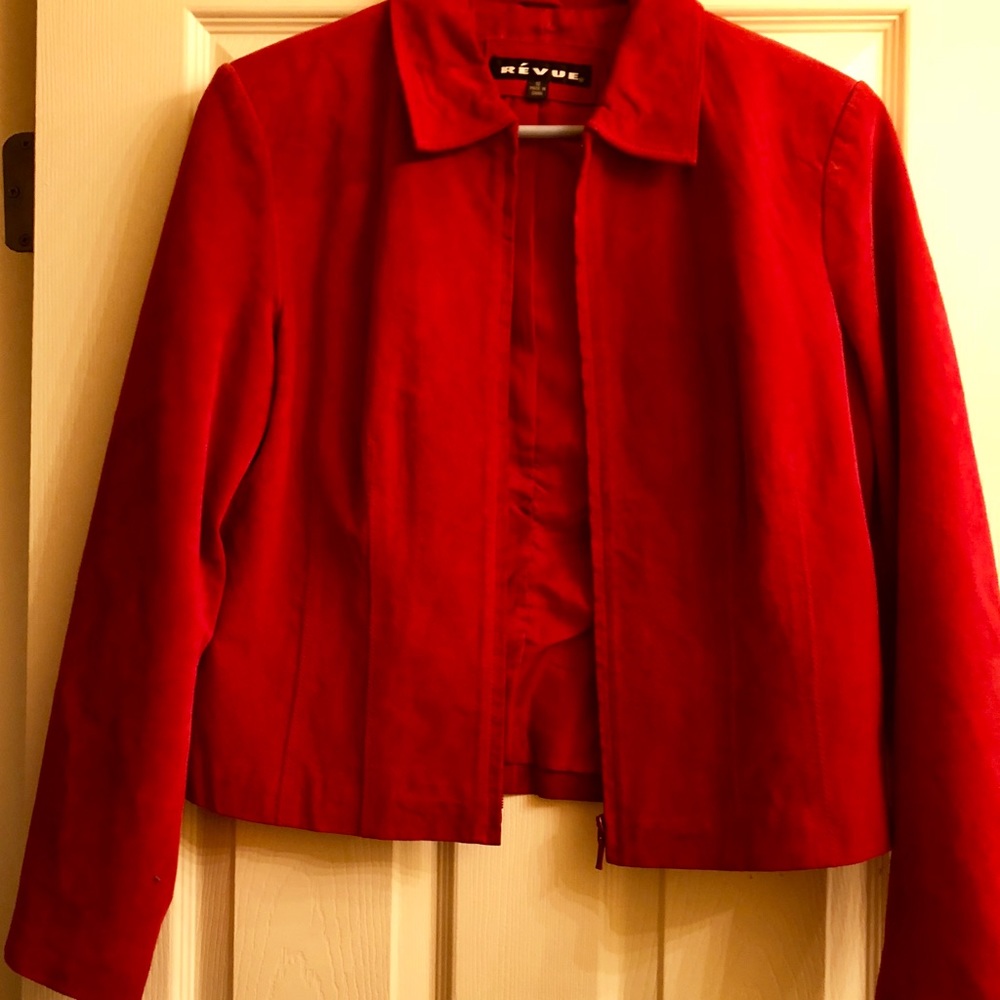 Revue Women’s Red Jacket, 100% leather